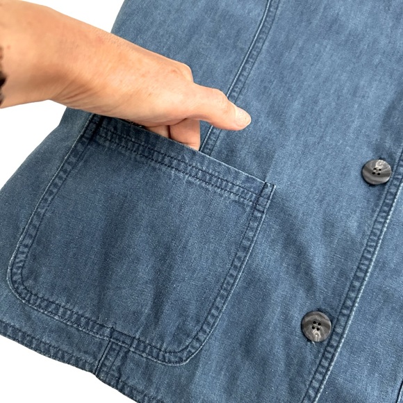 Talbots Denim Vintage Blue Women’s Vest Size Medium - Picture 4 of 13